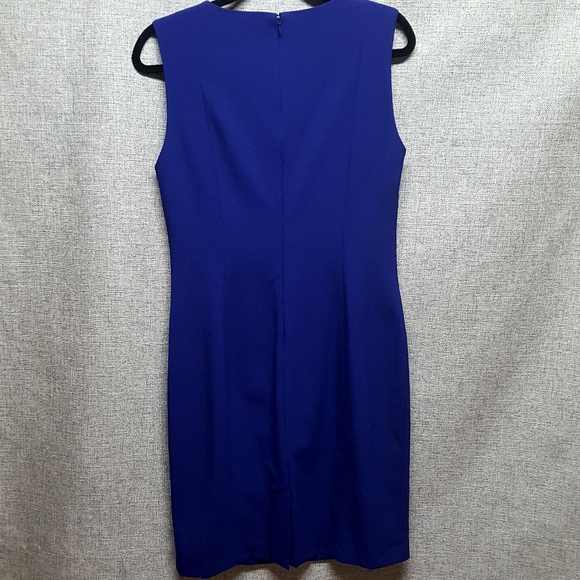 Calvin Klein EUC Purple/Blue Sheath Dress Sz 10 - Picture 6 of 8